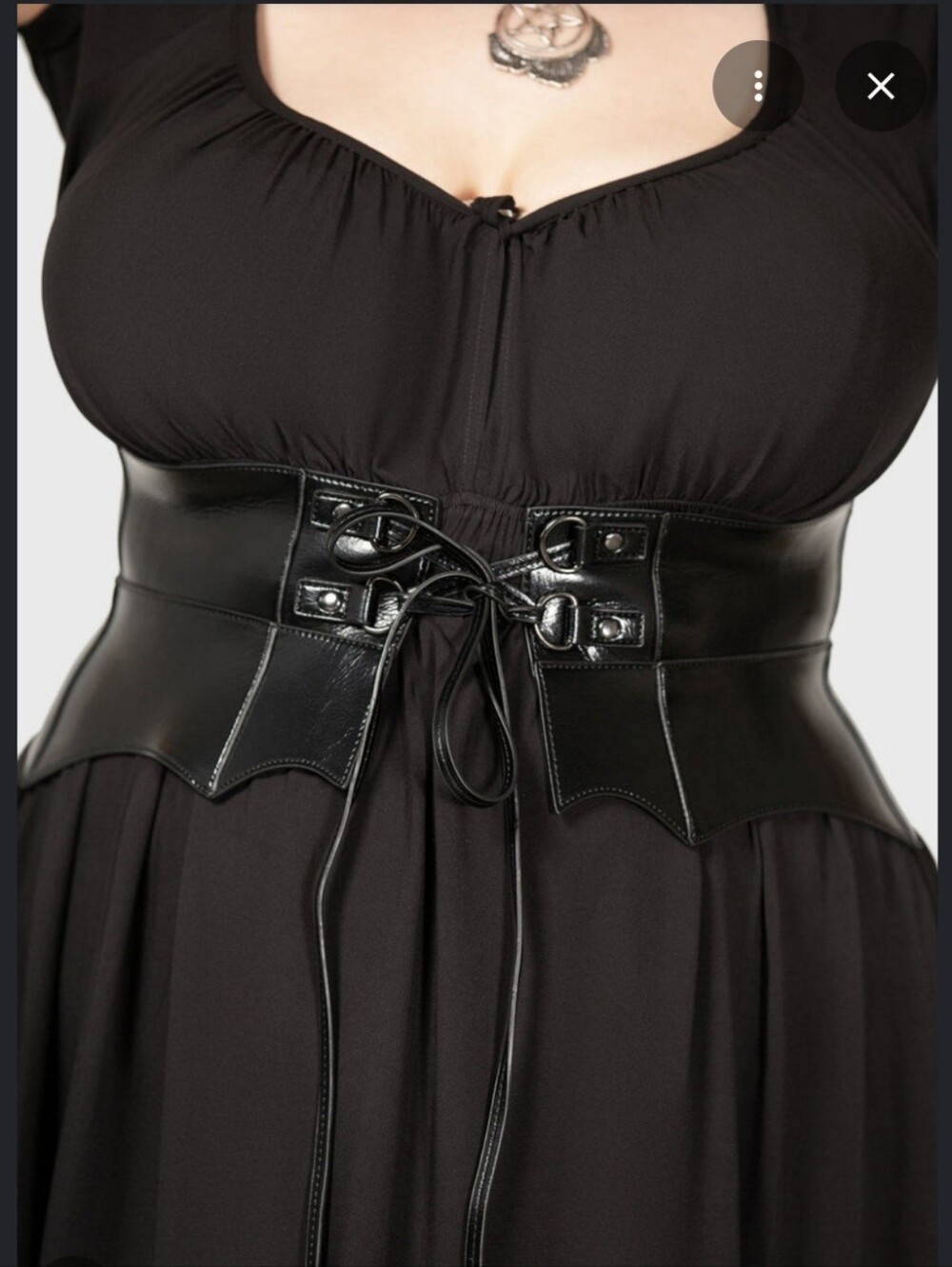 Killstar Wetland Bat Peplum Corset Belt 3XL-4XL NWT